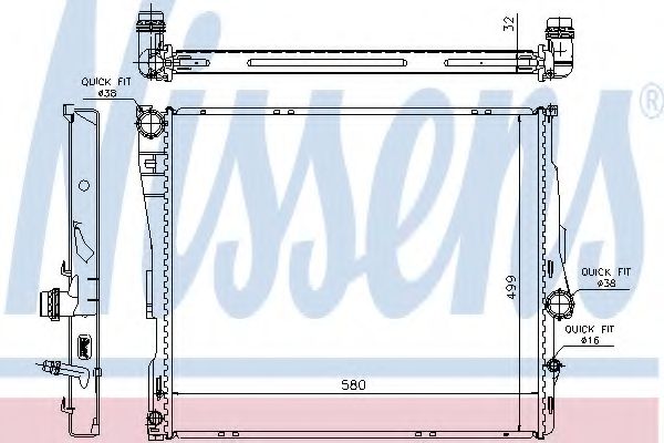 Imagine Radiator, racire motor NISSENS 60807