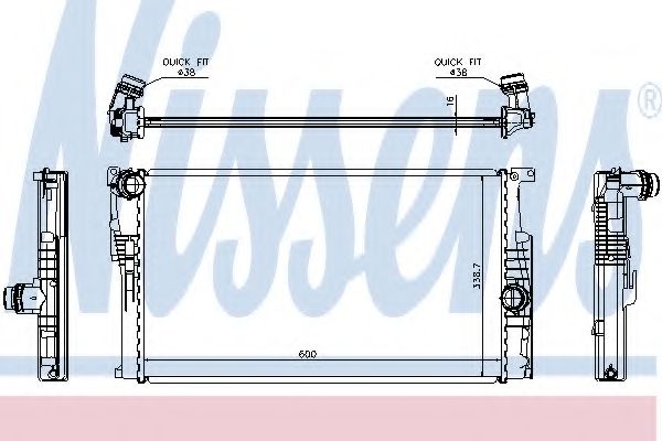 Imagine Radiator, racire motor NISSENS 60814