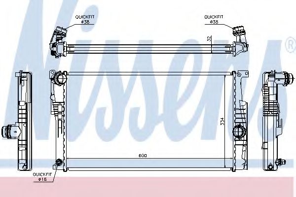 Imagine Radiator, racire motor NISSENS 60815