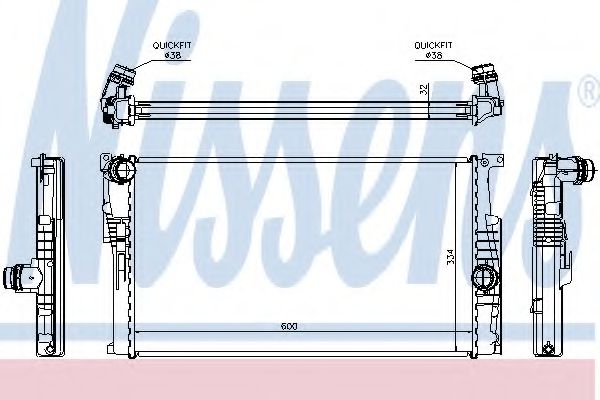 Imagine Radiator, racire motor NISSENS 60816