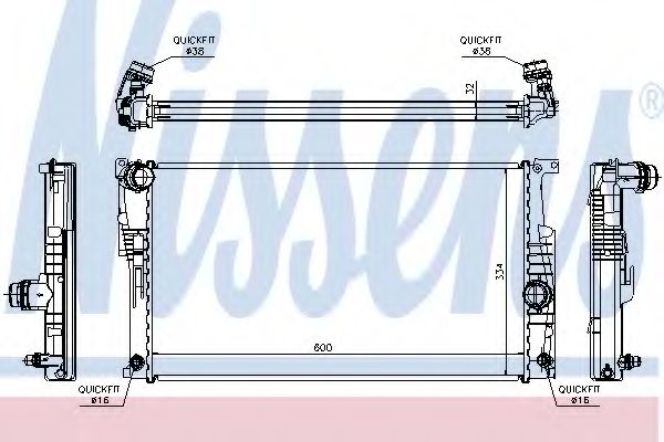 Imagine Radiator, racire motor NISSENS 60817