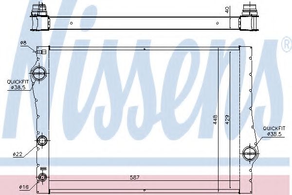 Imagine Radiator, racire motor NISSENS 60823