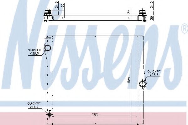 Imagine Radiator, racire motor NISSENS 60825