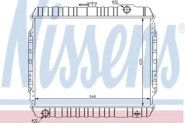 Imagine Radiator, racire motor NISSENS 60851