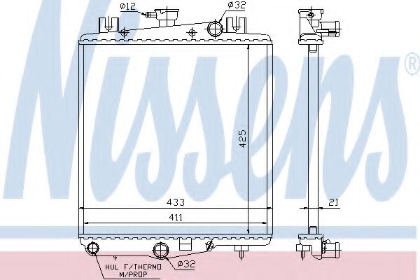 Imagine Radiator, racire motor NISSENS 60975