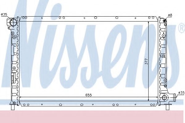 Imagine Radiator, racire motor NISSENS 60978