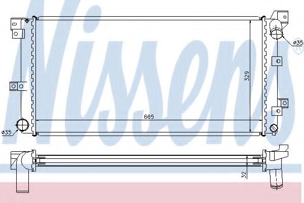 Imagine Radiator, racire motor NISSENS 60985