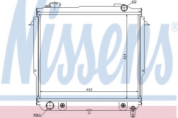 Imagine Radiator, racire motor NISSENS 60987