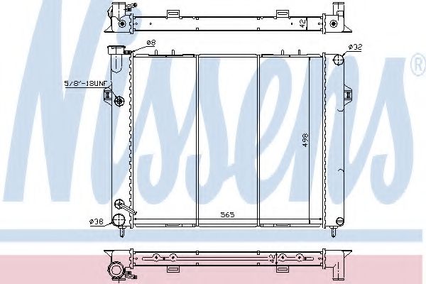 Imagine Radiator, racire motor NISSENS 609891