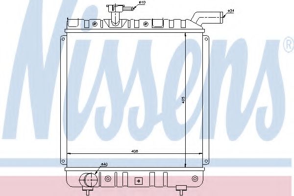 Imagine Radiator, racire motor NISSENS 60991