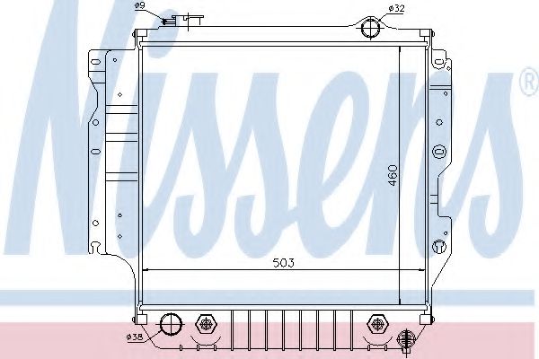 Imagine Radiator, racire motor NISSENS 60993