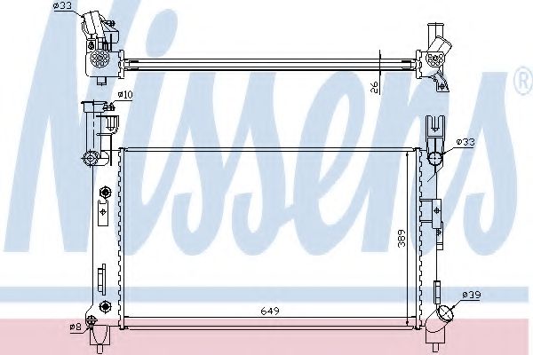 Imagine Radiator, racire motor NISSENS 60995A