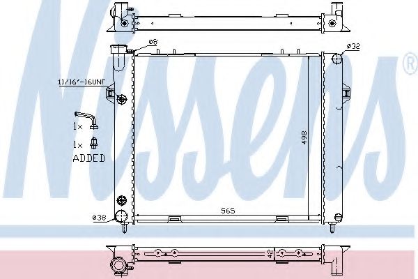 Imagine Radiator, racire motor NISSENS 61000