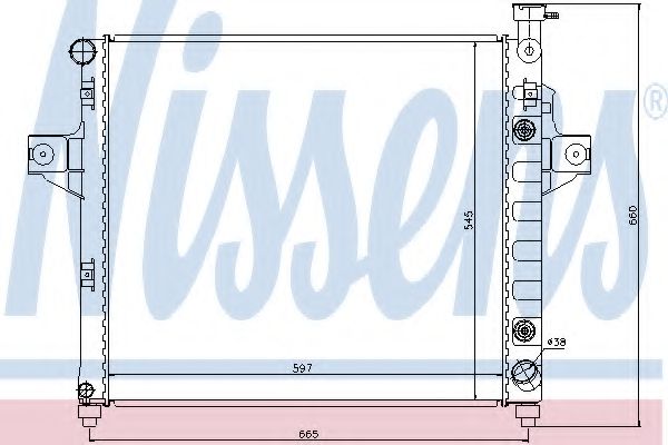 Imagine Radiator, racire motor NISSENS 61010