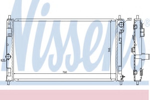 Imagine Radiator, racire motor NISSENS 61019