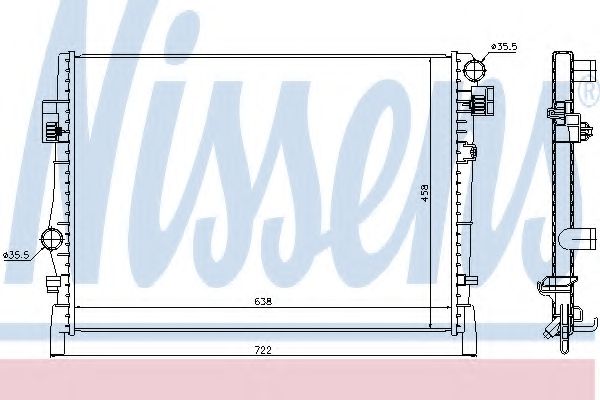 Imagine Radiator, racire motor NISSENS 61027