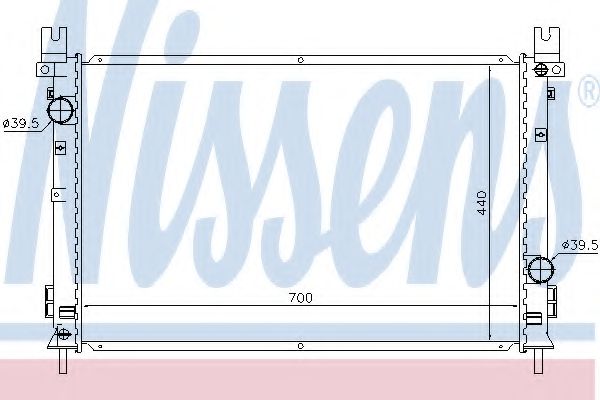 Radiator, racire motor NISSENS 61028