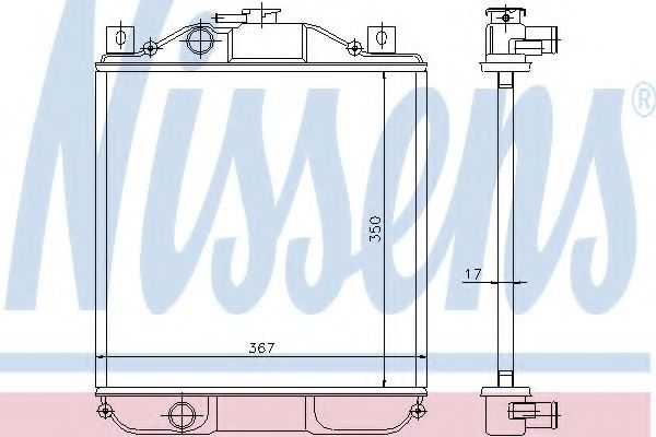 Imagine Radiator, racire motor NISSENS 611001