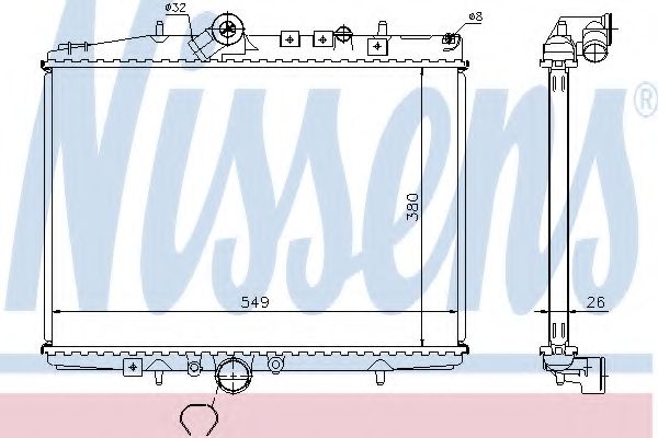 Imagine Radiator, racire motor NISSENS 61294A