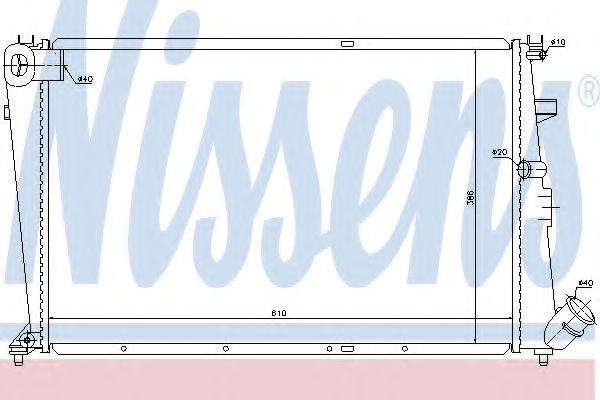 Imagine Radiator, racire motor NISSENS 61304