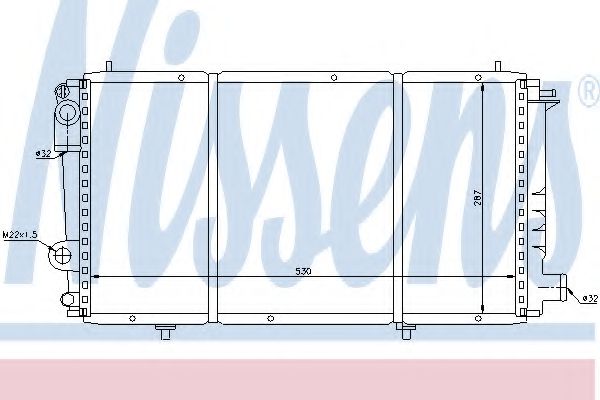 Imagine Radiator, racire motor NISSENS 61337