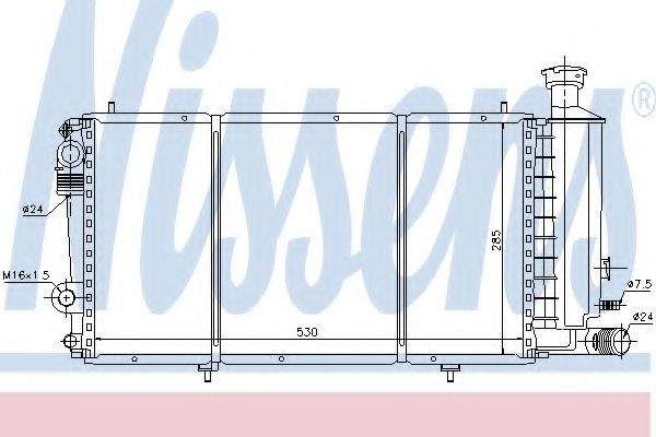 Imagine Radiator, racire motor NISSENS 61353