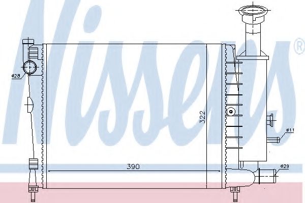 Imagine Radiator, racire motor NISSENS 61354