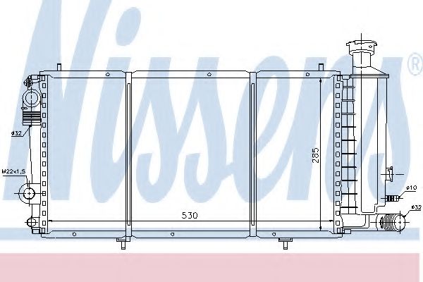 Imagine Radiator, racire motor NISSENS 61357