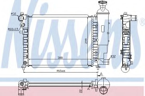 Imagine Radiator, racire motor NISSENS 61358A