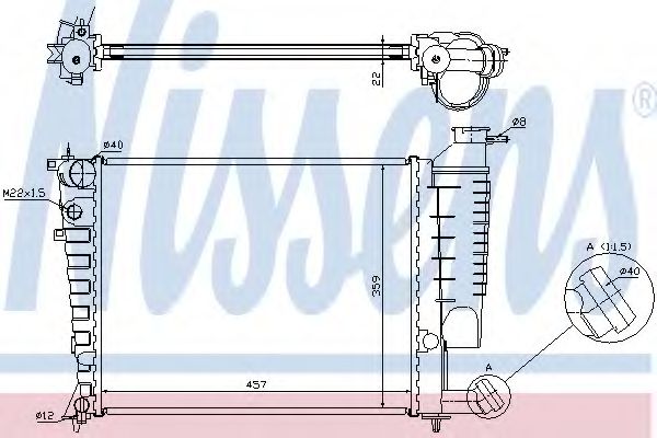 Imagine Radiator, racire motor NISSENS 613671