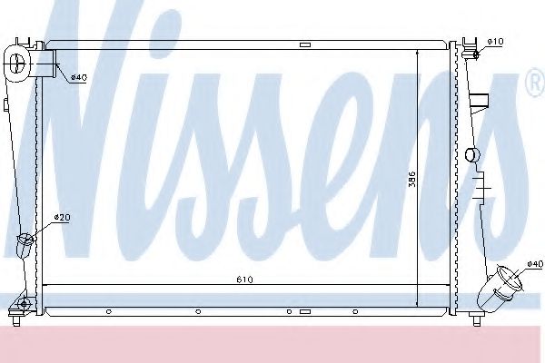 Imagine Radiator, racire motor NISSENS 61387