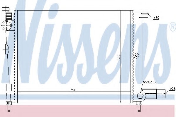 Imagine Radiator, racire motor NISSENS 61391