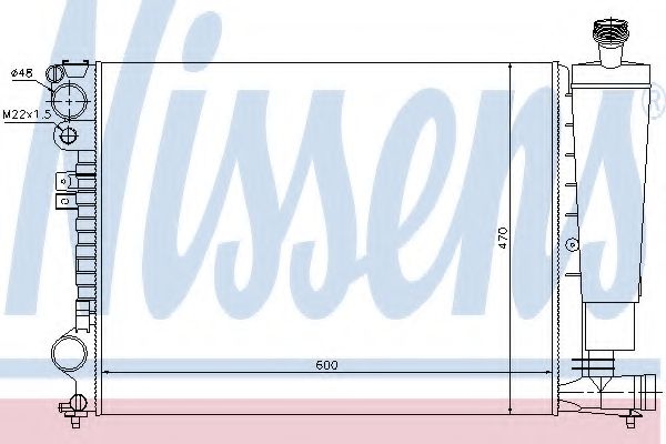 Imagine Radiator, racire motor NISSENS 61396