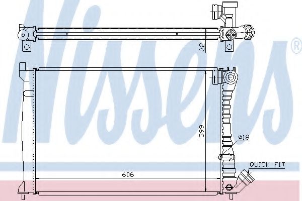 Imagine Radiator, racire motor NISSENS 61398A