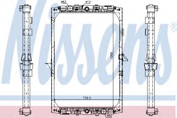 Imagine Radiator, racire motor NISSENS 61417A