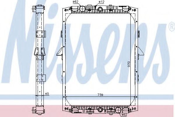 Imagine Radiator, racire motor NISSENS 61419A