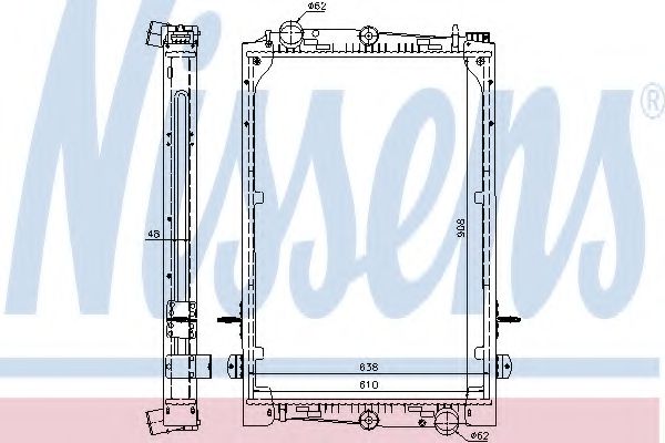 Imagine Radiator, racire motor NISSENS 61427A