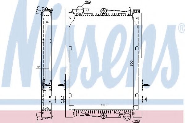 Imagine Radiator, racire motor NISSENS 61440A