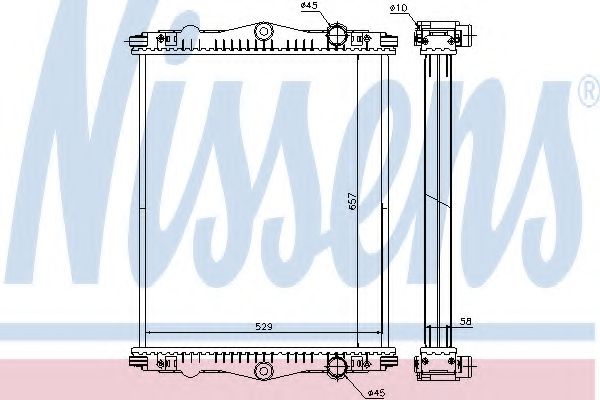 Imagine Radiator, racire motor NISSENS 614430