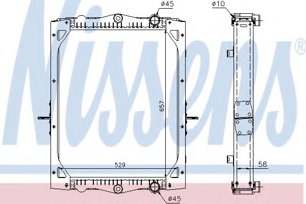 Imagine Radiator, racire motor NISSENS 61443A