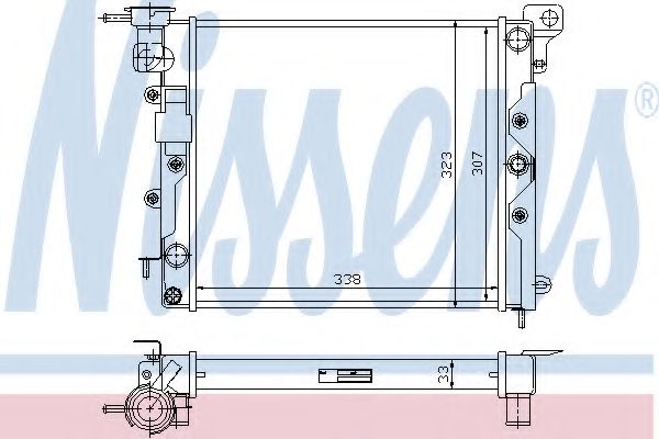 Imagine Radiator, racire motor NISSENS 61600