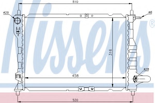 Imagine Radiator, racire motor NISSENS 61630