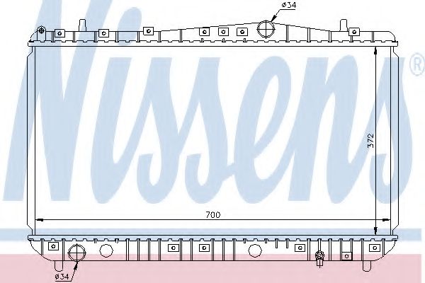 Imagine Radiator, racire motor NISSENS 61633