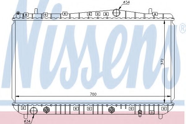 Imagine Radiator, racire motor NISSENS 61634