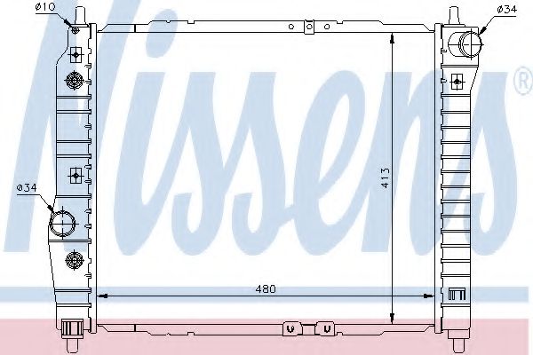 Imagine Radiator, racire motor NISSENS 61635