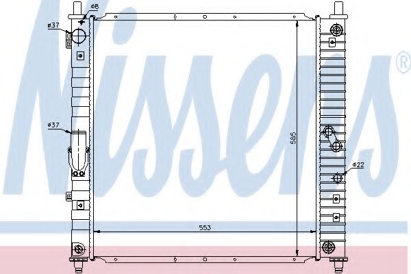 Imagine Radiator, racire motor NISSENS 61643