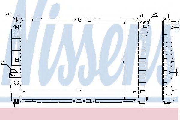 Imagine Radiator, racire motor NISSENS 61645