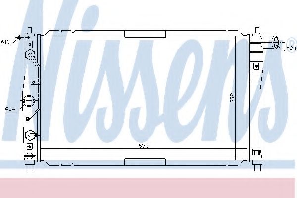 Imagine Radiator, racire motor NISSENS 616551