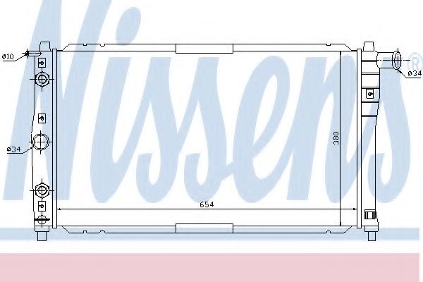 Imagine Radiator, racire motor NISSENS 616591