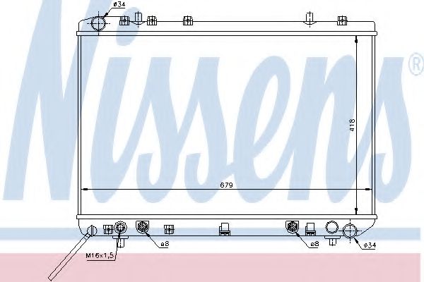 Imagine Radiator, racire motor NISSENS 61669